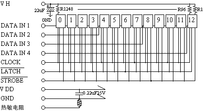 106mm 300dpi 熱敏打印頭的框圖