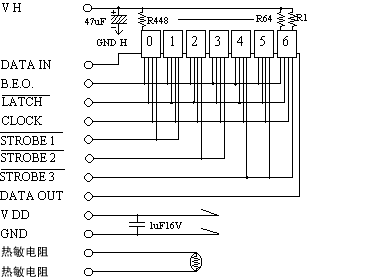 56mm 200dpi 熱敏打印頭的框圖